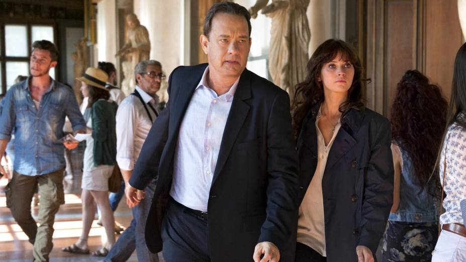 <strong>Inferno (estreia em 15/09): </strong>Fugindo de uma assassina profissional e com amnésia, o professor Robert Langdon precisa decifrar pistas para deter uma praga que ameaça a humanidade. Com Tom Hanks e Felicity Jones, o filme é baseado no best-seller homônimo de Dan Brown.