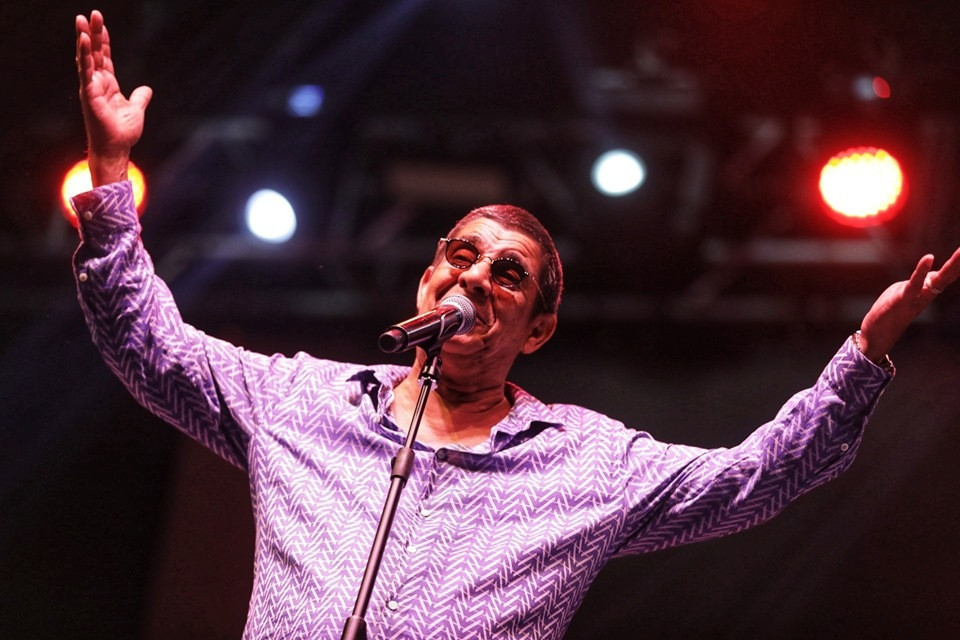 Zeca Pagodinho durante apresentação