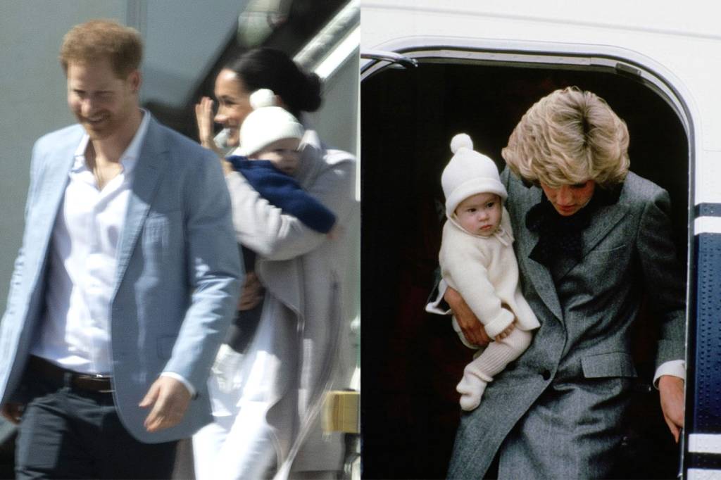 Archie pode ter usado o mesmo gorrinho que Harry usou quando era bebê Archie pode ter usado o mesmo gorrinho que Harry usou quando era bebê