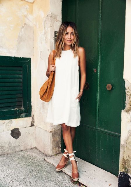 Espadrilha com vestido Espadrilha com vestido