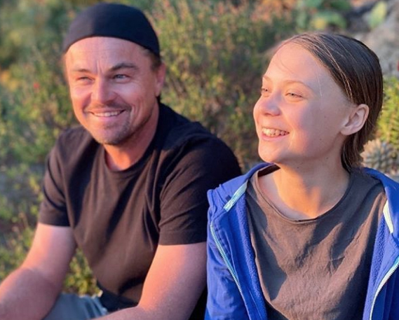 Greta Thunberg Leonardo Dicaprio Greta Thunberg Leonardo Dicaprio