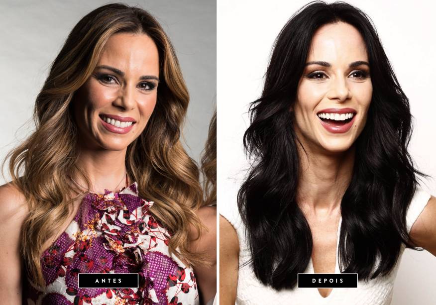 <strong>Março de 2017 // Ana Furtado</strong> - A apresentadora agora é do time das morenas! 'Adorei a mudança, estava na hora de mudar meus cabelos e já aproveito para embarcar no clima do inverno com um preto profundo, marcante e elegante', contou Ana. Experts da L'Oréal Paris assinam o novo visual da famosa. <strong>Março de 2017 // Ana Furtado</strong> - A apresentadora agora é do time das morenas! 'Adorei a mudança, estava na hora de mudar meus cabelos e já aproveito para embarcar no clima do inverno com um preto profundo, marcante e elegante', contou Ana. Experts da L'Oréal Paris assinam o novo visual da famosa.