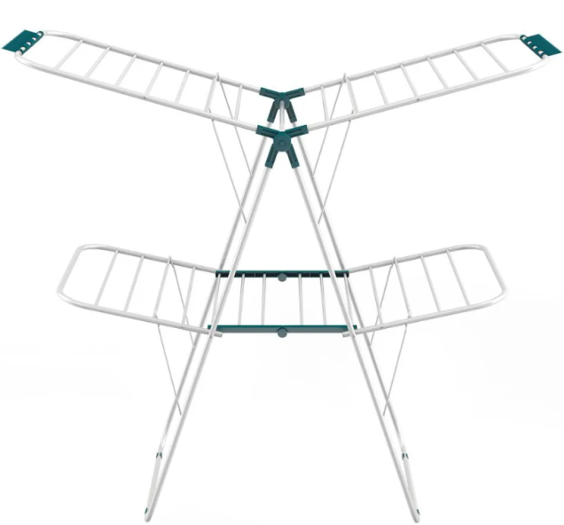Varal de chão com quatro abas, da Flash Limp, de aço e polipropileno, com 28 varetas. <a href="https://www.shopfacil.com.br/varal-de-chao-horizontal-com-4-abas-flashlimp-em-aco-e-polipropileno-lav0214---branco-1169618038/p" target="_blank" rel="noopener">ShopFácil</a>, R$ 229,90 Varal de chão com quatro abas, da Flash Limp, de aço e polipropileno, com 28 varetas. <a href="https://www.shopfacil.com.br/varal-de-chao-horizontal-com-4-abas-flashlimp-em-aco-e-polipropileno-lav0214---branco-1169618038/p" target="_blank" rel="noopener">ShopFácil</a>, R$ 229,90