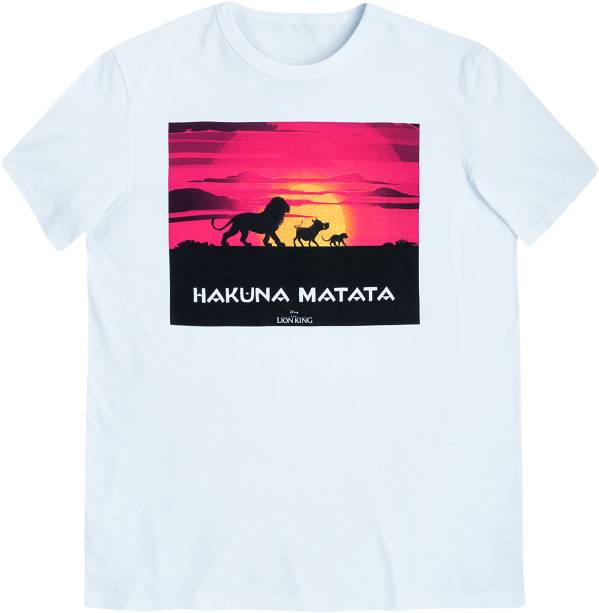 Camiseta Masculina Manga Curta Com Estampa - Rei Leão - Off White, R$ 49,99 - Hering