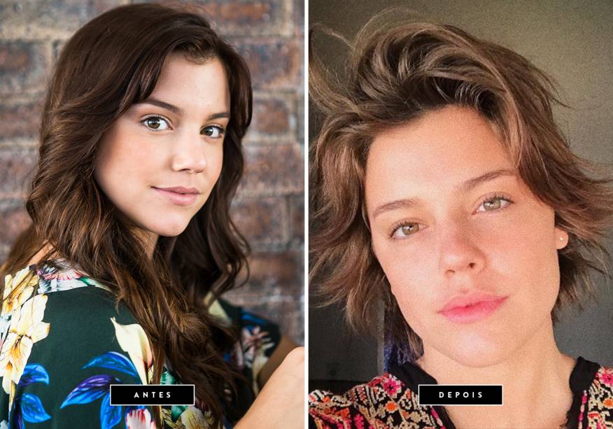 <strong>Novembro de 2017 // Alice Wegmann </strong>-  a atriz <span>desapegou dos cabelos longos em nome da arte. Ela adotou um corte bem curtinho para viver a protagonista da próxima supersérie da Globo, </span><em>Onde Nascem os Fortes</em><span>.</span>