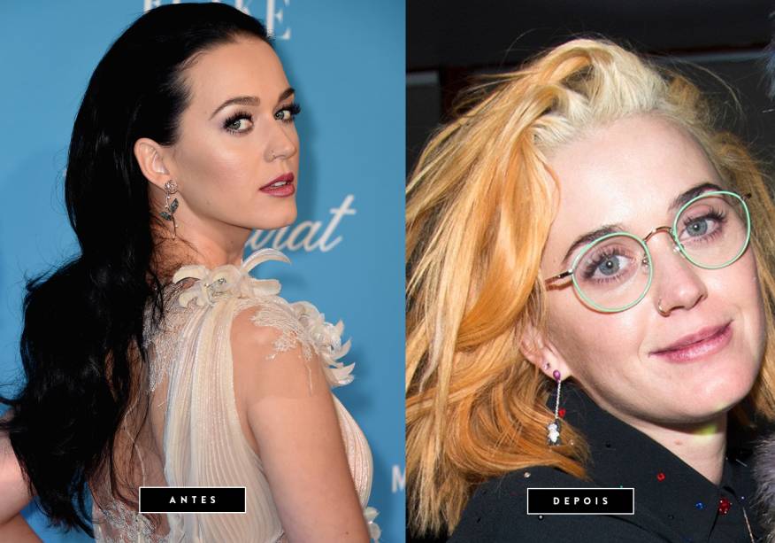 <strong>Janeiro de 2017</strong> <strong>// Katy Perry</strong> - A cantora está de visual novo! No final de semana, Katy abandonou os fios pretos e apareceu com o cabelo alaranjado e a raiz platinada. Será apenas um look de transição antes de alguma cor ousada? Vamos acompanhar! <strong>Janeiro de 2017</strong> <strong>// Katy Perry</strong> - A cantora está de visual novo! No final de semana, Katy abandonou os fios pretos e apareceu com o cabelo alaranjado e a raiz platinada. Será apenas um look de transição antes de alguma cor ousada? Vamos acompanhar!