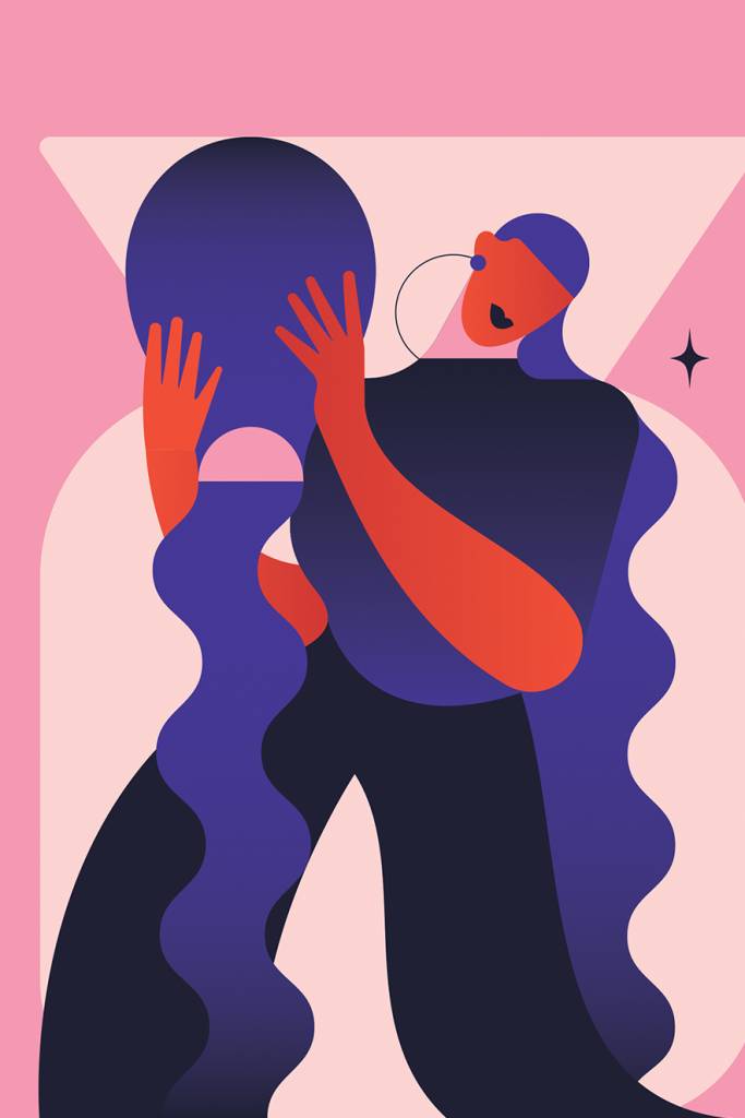 Aquario Ilustração do signo de aquário