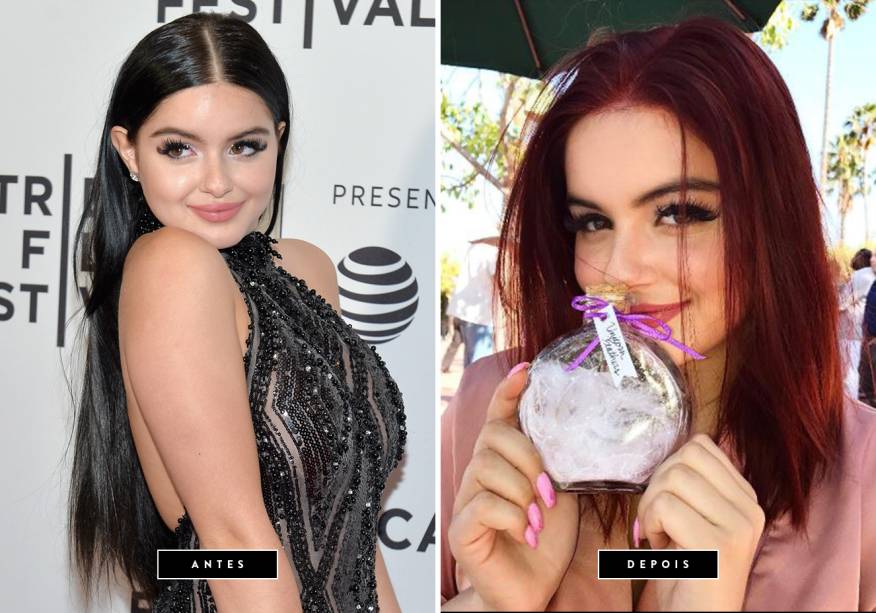 <strong><span>Maio de 2017 // Ariel Winter</span></strong><span> - com o final das gravações de Modern Family, a atriz, que interpreta Alex na série, decidiu mudar seus cabelos e adotou o lob ruivo.</span>