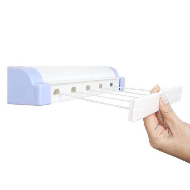 Varal automático com 5 cordas de 4,10 metros, da Secalux, com travas de segurança. <a href="https://www.casasbahia.com.br/UtilidadesDomesticas/lavanderiaebanheiro/Varal/varal-automatico-com-5-cordas-41m-secalux-11301055.html?rectype=p4_ov_f_s14&recsource=cat-3032" target="_blank" rel="noopener">Casas Bahia</a>, R$ 46,90 Varal automático com 5 cordas de 4,10 metros, da Secalux, com travas de segurança. <a href="https://www.casasbahia.com.br/UtilidadesDomesticas/lavanderiaebanheiro/Varal/varal-automatico-com-5-cordas-41m-secalux-11301055.html?rectype=p4_ov_f_s14&recsource=cat-3032" target="_blank" rel="noopener">Casas Bahia</a>, R$ 46,90