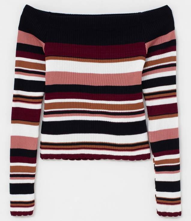 Por <a href="https://www.lojasrenner.com.br/p/blusa-ombro-a-ombro-listrada/-/A-549045556-br.lr?sku=549045564" target="_blank" rel="noopener">R$ 59,90</a> Por <a href="https://www.lojasrenner.com.br/p/blusa-ombro-a-ombro-listrada/-/A-549045556-br.lr?sku=549045564" target="_blank" rel="noopener">R$ 59,90</a>