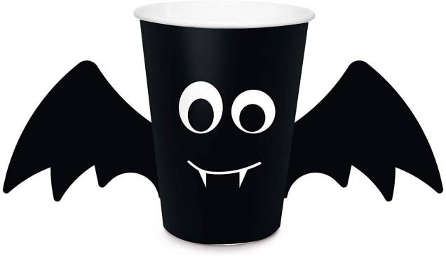 Copo descartável Morcego com Asas, 240 ml. <a href="https://www.amazon.com.br/Descart%C3%A1vel-Halloween-Morcego-Pe%C3%A7as-240ml/dp/B07XVNZC96/ref=as_li_ss_tl?__mk_pt_BR=%C3%85M%C3%85%C5%BD%C3%95%C3%91&keywords=halloween&qid=1571923543&sr=8-118&linkCode=ll1&tag=mdemulher02-20&linkId=5757f40787b0426ec3561fafd8b7a1b2" target="_blank" rel="noopener">Amazon</a>, R$ 19,90 com oito unidades Copo descartável Morcego com Asas, 240 ml. <a href="https://www.amazon.com.br/Descart%C3%A1vel-Halloween-Morcego-Pe%C3%A7as-240ml/dp/B07XVNZC96/ref=as_li_ss_tl?__mk_pt_BR=%C3%85M%C3%85%C5%BD%C3%95%C3%91&keywords=halloween&qid=1571923543&sr=8-118&linkCode=ll1&tag=mdemulher02-20&linkId=5757f40787b0426ec3561fafd8b7a1b2" target="_blank" rel="noopener">Amazon</a>, R$ 19,90 com oito unidades