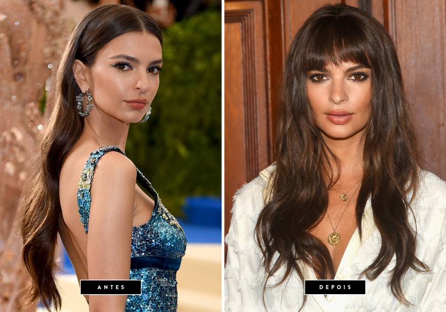 <strong>Setembro de 2017 // Emily Ratajkowski</strong> - a top desfilou suas novas franjinhas no desfile da Marc Jacobs, que rolou ontem (13), em Nova York. <strong>Setembro de 2017 // Emily Ratajkowski</strong> - a top desfilou suas novas franjinhas no desfile da Marc Jacobs, que rolou ontem (13), em Nova York.