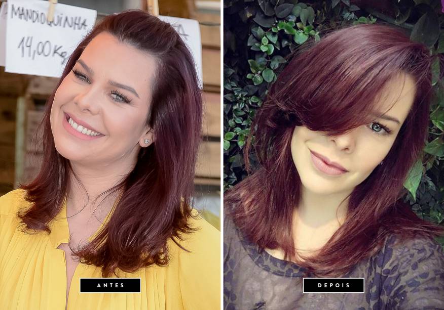 <strong>Novembro de 2017 // Fernanda Souza </strong>- Mantendo os fios avermelhados, a apresentadora desfilou seu mais novo franjão poderoso. Adoramos o resultado! <strong>Novembro de 2017 // Fernanda Souza </strong>- Mantendo os fios avermelhados, a apresentadora desfilou seu mais novo franjão poderoso. Adoramos o resultado!