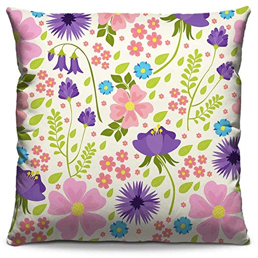 Capa de almofada Flores 273, de poliéster, 40 x 40 cm. <a href="https://www.almofadasestampadas.com.br/capas/capa-de-almofada-estampada-colorida-florata-flores-273" target="_blank" rel="noopener">Almofadas Estampadas</a>, R$ 21,90