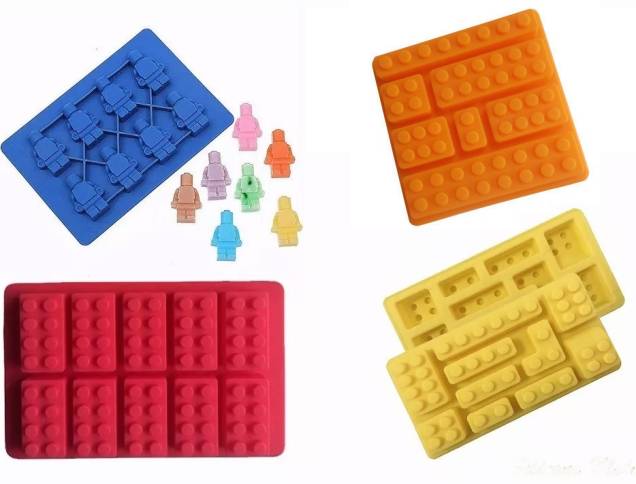 Kit com 4 fôrmas de gelo de silicone. <a href="https://produto.mercadolivre.com.br/MLB-825021879-4-formas-silicone-lego-blocos-bonecos-gelo-chocolate-_JM" target="_blank" rel="noopener">Mercado Livre</a>, R$ 98 Kit com 4 fôrmas de gelo de silicone. <a href="https://produto.mercadolivre.com.br/MLB-825021879-4-formas-silicone-lego-blocos-bonecos-gelo-chocolate-_JM" target="_blank" rel="noopener">Mercado Livre</a>, R$ 98