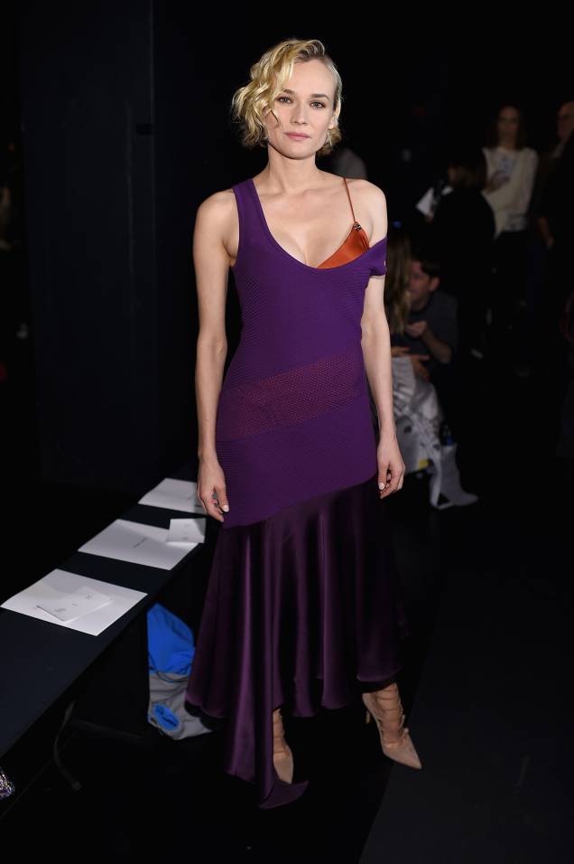 No desfile da Prabal Gurung, em fevereiro de 2017. No desfile da Prabal Gurung, em fevereiro de 2017.