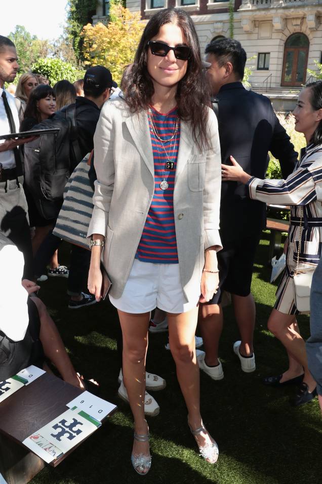 no desfile da <strong>Tory Burch</strong>. no desfile da <strong>Tory Burch</strong>.