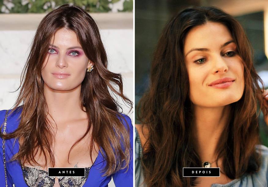 <strong>Outubro de 2017 // Isabeli Fontana</strong> -  a top resolveu renovar os cabelos para verão e apostou em um corte mais curto e em fios mais claros e iluminados.