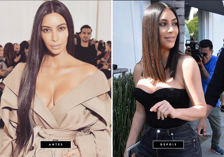 <b>Março de 2017 // Kim KardashianCléo Pires</b> – a empresária andava com cabelos extra longos desde o ano passado, mas agora, resolveu passar as tesouras e adquirir um long bob reto. <b>Março de 2017 // Kim KardashianCléo Pires</b> – a empresária andava com cabelos extra longos desde o ano passado, mas agora, resolveu passar as tesouras e adquirir um long bob reto.