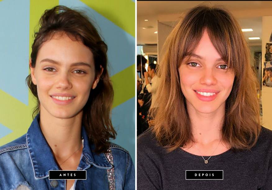 <strong>Junho de 2017 // Laura Neiva</strong> - O cabeleireiro Marcos Proença compartilhou em seu Instagram a mais nova transformação de cabelos da modelo, que adotou uma franjinha super fofa e moderna. O que você acharam? <strong>Junho de 2017 // Laura Neiva</strong> - O cabeleireiro Marcos Proença compartilhou em seu Instagram a mais nova transformação de cabelos da modelo, que adotou uma franjinha super fofa e moderna. O que você acharam?