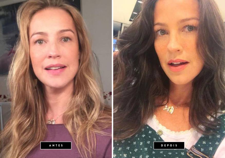 <strong>Abril de 2017 // Luana Piovani</strong><span> </span>– para viver sua personagem no filme <i>Tô Amando</i>, que começará a ser rodado ainda neste mês, a atriz escureceu seus fios loiros. Luana já havia ficado morena para outro papel há 6 anos e disse que não tem problema nenhum em mudar o visual para seu trabalho. <strong>Abril de 2017 // Luana Piovani</strong><span> </span>– para viver sua personagem no filme <i>Tô Amando</i>, que começará a ser rodado ainda neste mês, a atriz escureceu seus fios loiros. Luana já havia ficado morena para outro papel há 6 anos e disse que não tem problema nenhum em mudar o visual para seu trabalho.