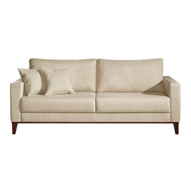 Sofá 3 lugares Kivik Linho Liso Bege. <a href="https://www.mobly.com.br/sofa-3-lugares-kivik-linho-liso-bege-463755.html?related-product=AC967UP22DSVMOB#pid=1">Mobly</a>, R$ 1987,39