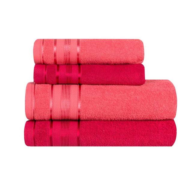 Jogo de banho Santista, quatro peças, coral e pink. <a href="https://www.extra.com.br/camamesabanho/toalhasdebanho/4pecas/jogo-de-banho-4-pecas-santista-royal-knut-100-algodao-2-cores-12045263.html" target="_blank" rel="noopener">Extra</a>, R$ 59,90 Jogo de banho Santista, quatro peças, coral e pink. <a href="https://www.extra.com.br/camamesabanho/toalhasdebanho/4pecas/jogo-de-banho-4-pecas-santista-royal-knut-100-algodao-2-cores-12045263.html" target="_blank" rel="noopener">Extra</a>, R$ 59,90