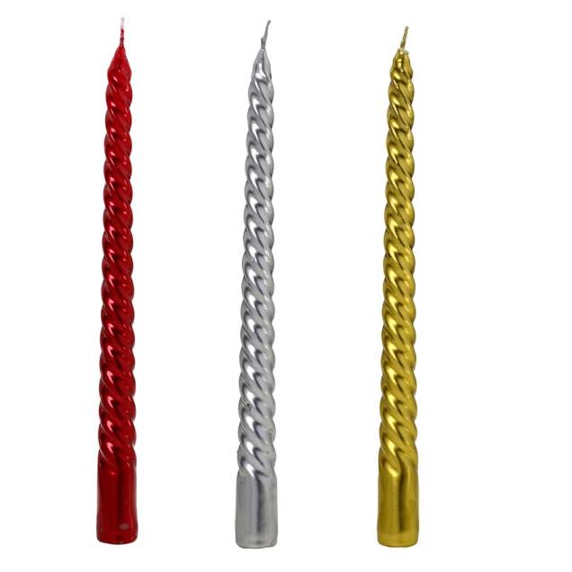 Cada vela em espiral (vermelha, prata ou dourada) tem 24 cm de altura. <a href="https://www.precolandia.com.br/vela-natal-espiral-24cm-prata-mabruk/p-949671" target="_blank" rel="noopener">Preçolândia</a>, R$ 4,90 a unidade Cada vela em espiral (vermelha, prata ou dourada) tem 24 cm de altura. <a href="https://www.precolandia.com.br/vela-natal-espiral-24cm-prata-mabruk/p-949671" target="_blank" rel="noopener">Preçolândia</a>, R$ 4,90 a unidade