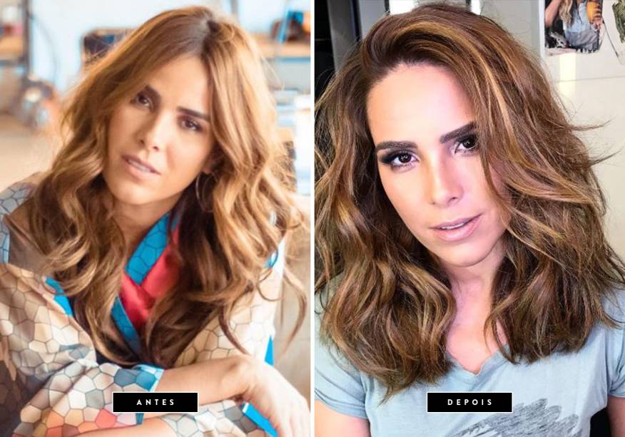 <strong>Outubro de 2017 // Wanessa </strong>-  Pelas mãos de Marco Proença, a cantora deu <span>adeus aos cabelos longos e apostou no long bob para modernizar o visual. O cabeleireiro também fez um babyliss messy em Wanessa e o resultado ficou demais!</span>