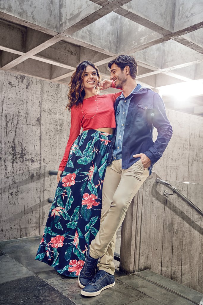 Isis Valverde e André Resende campanha Malwee Isis Valverde e André Resende campanha Malwee