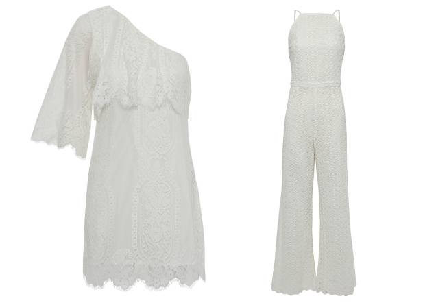 <strong>Kika Simonsen</strong>. Saem as estampas características da grife, entram as texturas de renda (o vestido é R$ 590) e guipire (o macacão está à venda por R$ 1 320). <strong>Kika Simonsen</strong>. Saem as estampas características da grife, entram as texturas de renda (o vestido é R$ 590) e guipire (o macacão está à venda por R$ 1 320).