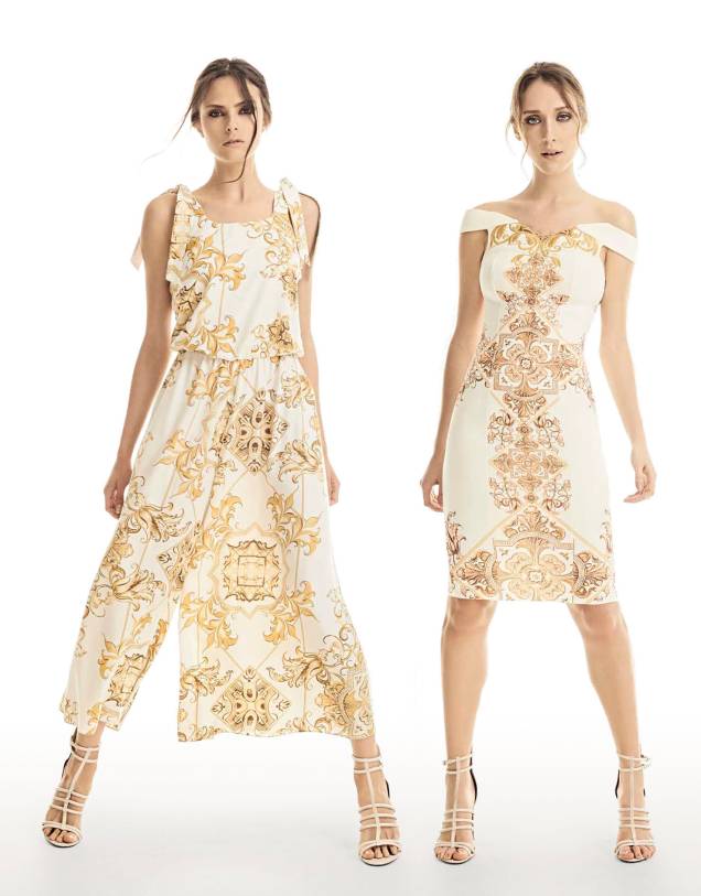 <strong>Lança Perfume</strong>. A estampa de azulejo em amarelo, dourado e branco é o destaque da coleção White Celebration. <strong>Lança Perfume</strong>. A estampa de azulejo em amarelo, dourado e branco é o destaque da coleção White Celebration.