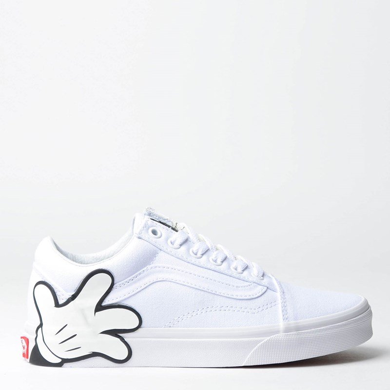Tênis Vans Old Skool Disney Mickey True White Tênis Vans Old Skool Disney Mickey True White