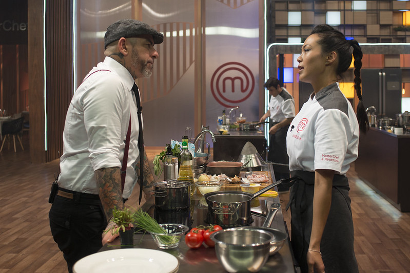 Sabrina e Fogaça no MasterChef A Revanche Sabrina e Fogaça no MasterChef A Revanche
