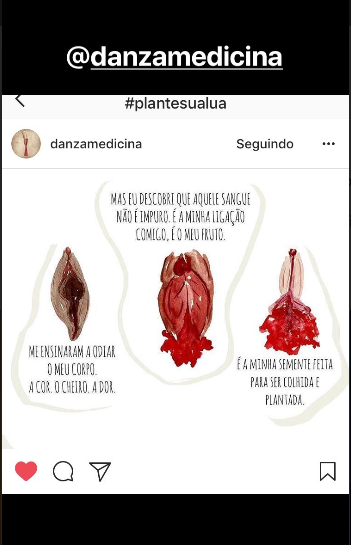 bianca bin plantar lua menstruacao