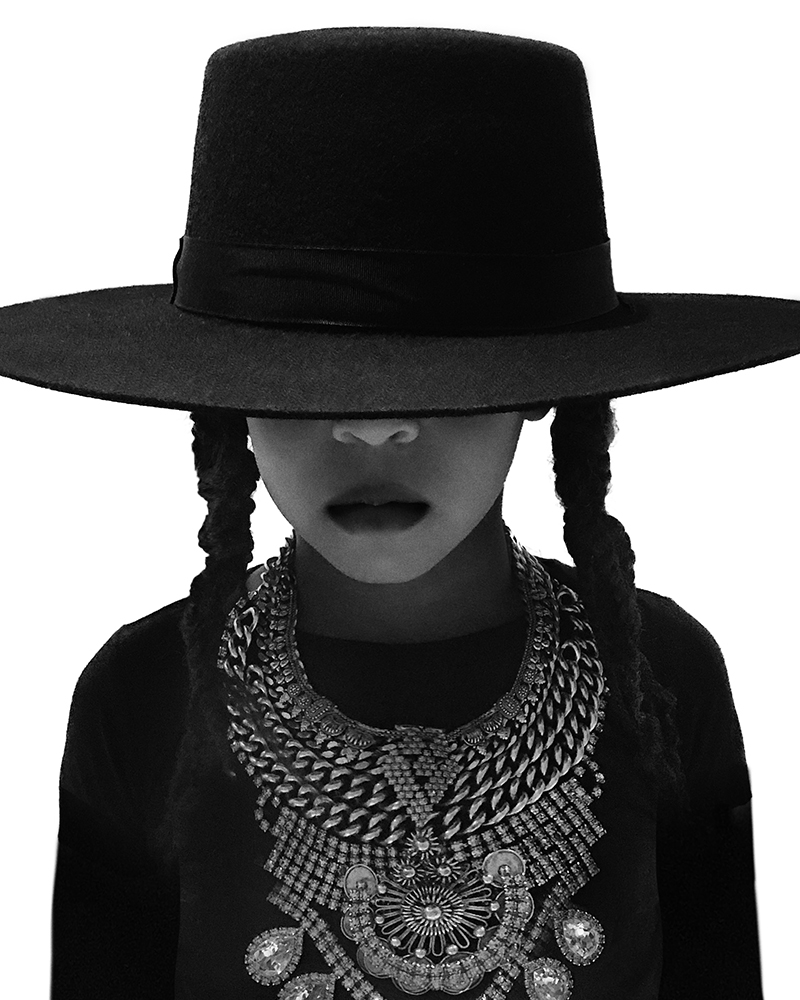 Blue Ivy Carter vestida como Beyoncé