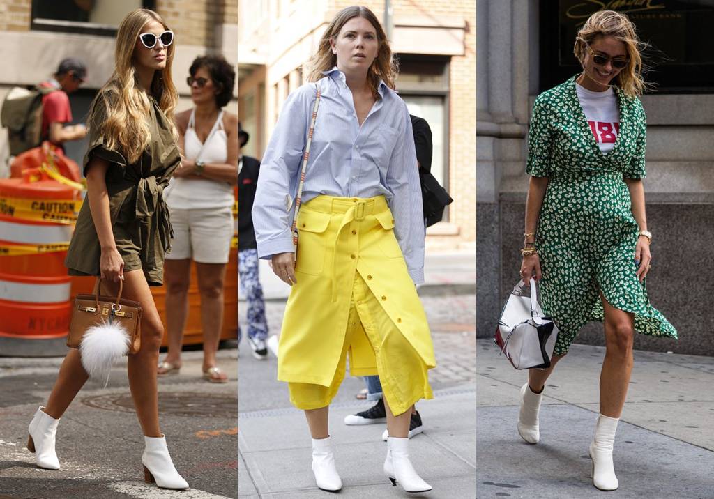 Botinhas brancas são a nova tendência do street style internacional