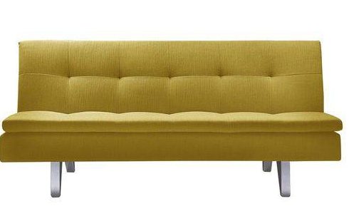 sofá cama Ilha Bela amarelo mostarda sofá cama Ilha Bela amarelo mostarda