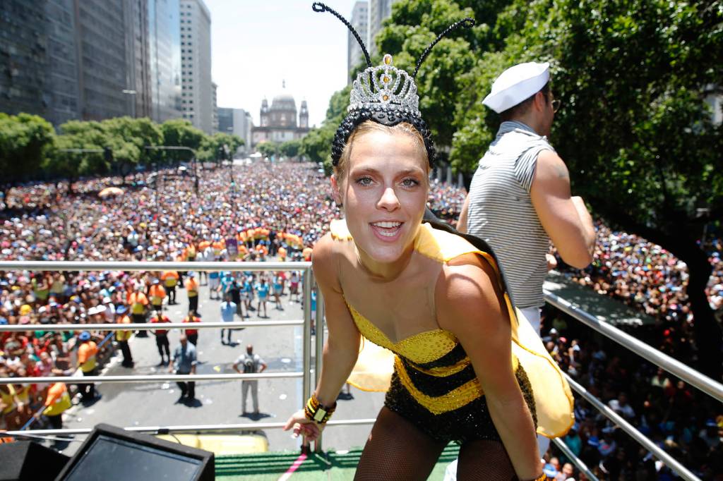 Felipe Panfilli/AgNews Carolina Dieckmann no Bloco da Preta
