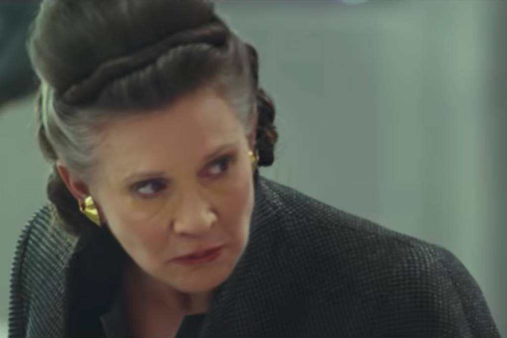 Carrie Fisher e todo elenco em cenas inéditas de Os Últimos Jedi