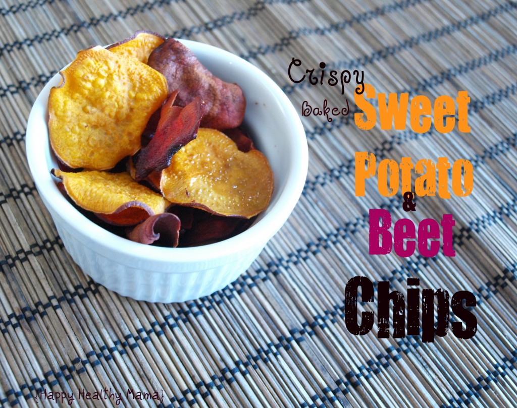 Reprodução/Happy Healthy Mama Chips de beterraba e batata-doce