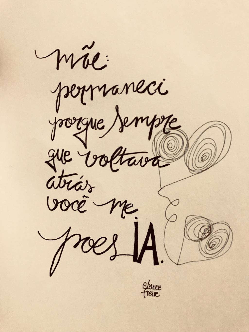 Poema de Dia das Mães por Clarice Freire Poema de Dia das Mães por Clarice Freire