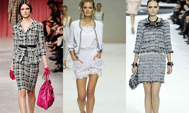 Tailleur: estilistas revisitam o clássico Chanel Tailleur: estilistas revisitam o clássico Chanel