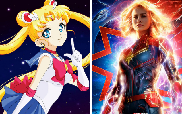 A ‘Capitã Marvel’ foi transformada em ‘Sailor Moon’ e Brie Larson amou