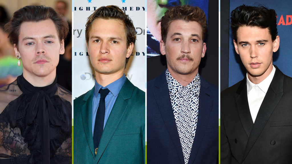 Harry Styles, Ansel Elgort, Miles Teller e Austin Butler disputam o papel de Elvis Presley nos cinemas. Harry Styles, Ansel Elgort, Miles Teller e Austin Butler disputam o papel de Elvis Presley nos cinemas.