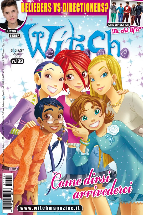 Edição 139 da revista W.i.t.c.h. italiana, de outubro de 2012