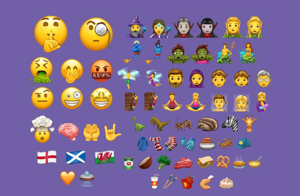 Sereias, elfos e rostos sem gênero: vem ver os novos emojis!