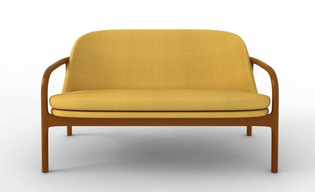 sofá Hout amarelo mostarda sofá Hout amarelo mostarda