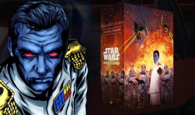 <b>Caixa de livros Star Wars Legends - Trilogia Thrawn</b>
Escritos no inicio da década de 90 por Timothy Zahn, a Trilogia Thrawn é composta pelos livros: Herdeiro do Império, Ascensão da Força Sombria e O Último Comando<i>.</i> <b>Editora Aleph, R$ 99,76.</b> <b>Caixa de livros Star Wars Legends - Trilogia Thrawn</b>
Escritos no inicio da década de 90 por Timothy Zahn, a Trilogia Thrawn é composta pelos livros: Herdeiro do Império, Ascensão da Força Sombria e O Último Comando<i>.</i> <b>Editora Aleph, R$ 99,76.</b>