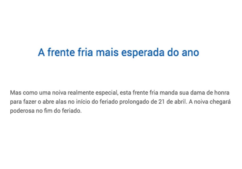 Reprodução/Climatempo Reprodução/Climatempo